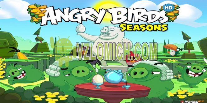 Взломанные игры angry. Игра Angry Birds Seasons. Angry Birds Seasons.