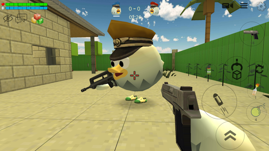 Chicken Gun 4.0.2 взлом на бессмертие и много денег